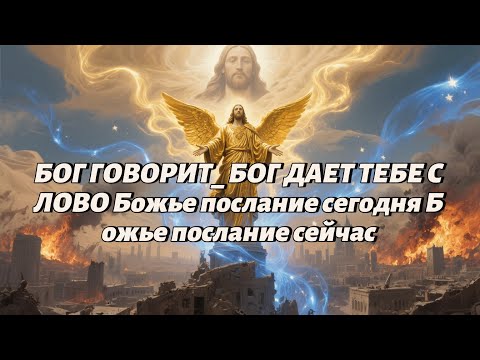 Видео: БОГ ГОВОРИТ  БОГ ДАЕТ ТЕБЕ СЛОВО Божье послание сегодня Божье послание сейчас