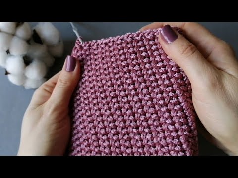 Видео: Плотный, красивый узор крючком...