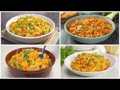 Видео: Вкусные УЖИНЫ ИЗ КАПУСТЫ - 4 блюда без мяса. Рецепты от Всегда Вкусно!