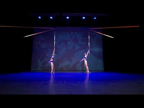 Видео: Вершинина Ирина и Петухова Анастасия (дуэт). Pole-Art. Санкт-Петербургские городские соревнования.