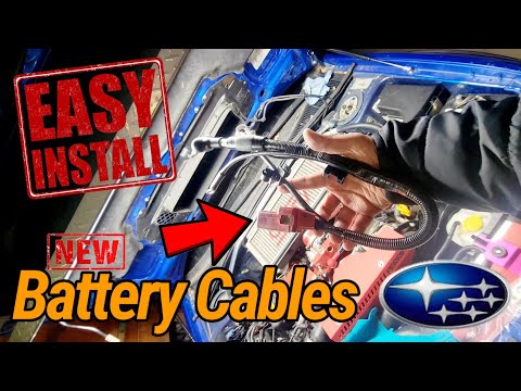 Видео: Замена и установка нового аккумуляторного кабеля на Subaru Impreza Wrx 2006-09!