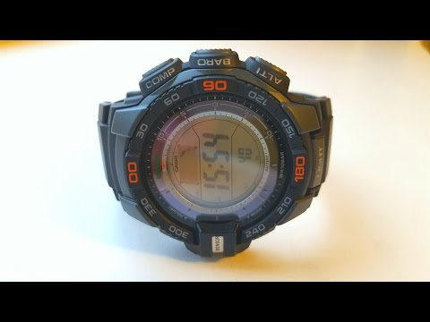 Видео: Обзор и настройка часов Casio Pro Trek PRG-270-1E (Review and setting)