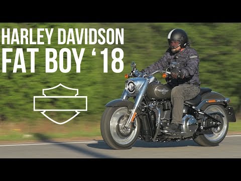 Видео: Harley Davidson Fat Boy 2018 #МОТОЗОНА №37