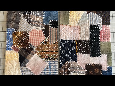 Видео: Boro japonais#boro#diy#sashiko#вышивка#японская вышивка боро#лоскутноешитье