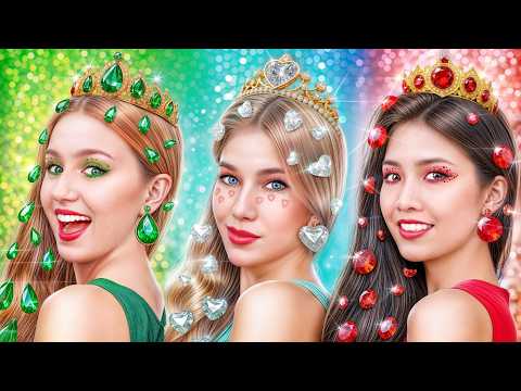 Видео: Девушка Изумруд, Рубин и Бриллиант | Кто Станет Королевой Школы от Multi DO Team