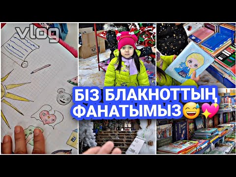 Видео: Влог/БІЗ блакноттың фанатымыз😅💖📕📒📚#қазақшавлог#казакша #влог