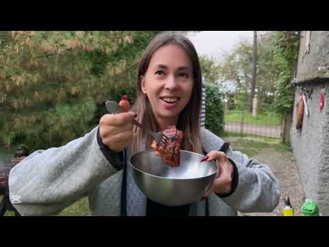 Видео: Дачные дела, шашлыки и красивые виды 🍂 Тёплый сентябрьский день с Дизей 