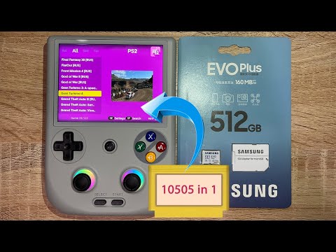 Видео: Карта 512гб с ретро играми для Anbernic RG406V, внутри 10505 игр для Анберник 406в