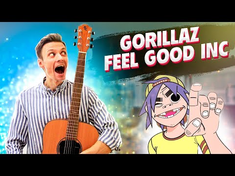 Видео: FEEL GOOD INC — GORILLAZ | разбор на гитаре фингерстайл + табы