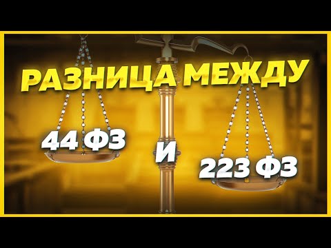Видео: Разница между 44 ФЗ и 223 ФЗ в тендерах и госзакупках. Тендеры для начинающих. Госзакупки с нуля