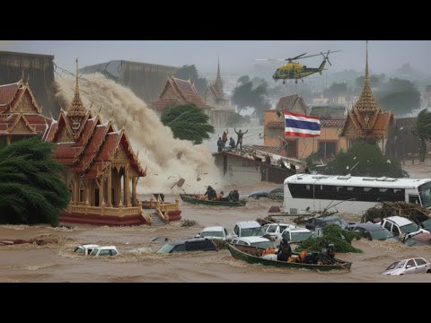 Видео: Таиланд сейчас: наводнение смывает автомобили, а автомагистрали превращаются в реки в Бангкоке!
