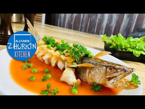 Видео: ЧУДО-ЮДО РЫБА-КИТ/Судак в кисло-сладком соусе/Рецепт вкусной рыбы/Рыба в томатном соусе