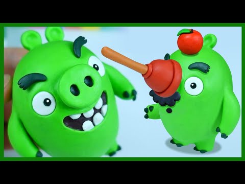 Видео: ХИТРЫЙ СВИН из Angry Birds. Лепим Свина из Энгри Бердз.