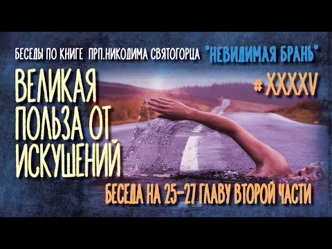 Видео: "Искушения всякие нам во благо посылаются" (прп.Никодим). Беседа на 25-27  главы "Невидимой брани"
