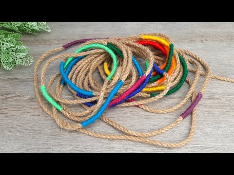 Видео: На Шнур намотола Пряжу и сделала Невероятную КРАСОТУ