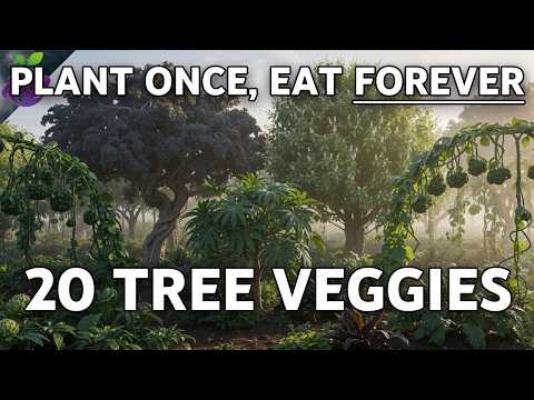 Видео: 20 овощей-деревьев. Эти овощи растут как ФРУКТЫ! Посади один раз — ешь вечно.