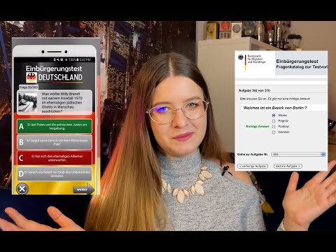 Видео: Тест на Гражданство Германии Einbürgerungstest мой опыт