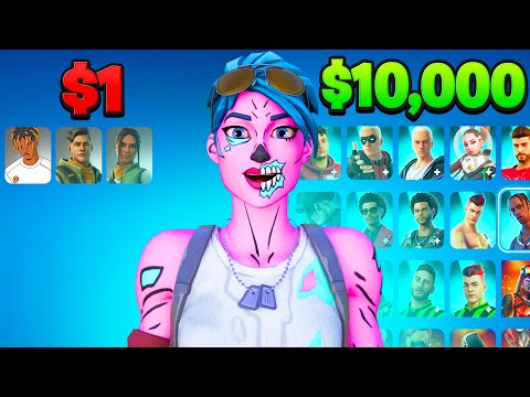 Видео: Аккаунт Fortnite на 1 доллар против 10 000 долларов