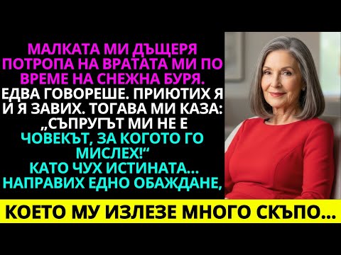 Видео: Малката ми дъщеря почука на вратата ми посред снежна буря. Едва говореше, но я приеха…