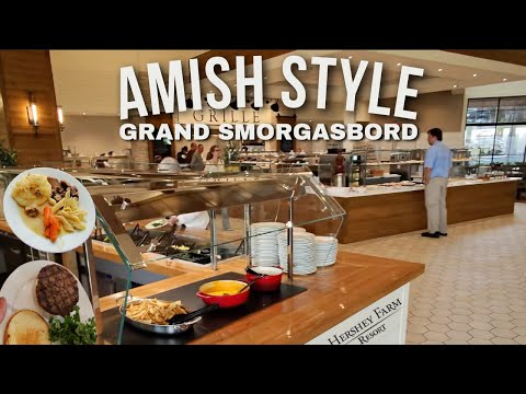Видео: ГРАНДИОЗНЫЙ ШВЕДСКИЙ СТОЛ/БУФЕТ от Hershey Farms!! Страна амишей в Пенсильвании!