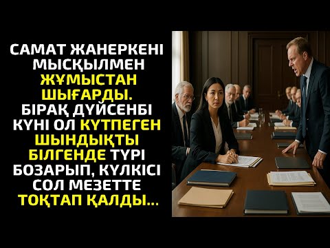 Видео: САМАТ ЖАНЕРКЕНІ МЫСҚЫЛМЕН ЖҰМЫСТАН ШЫҒАРДЫ. БІРАҚ ДҮЙСЕНБІ КҮНІ ОЛ  КҮТПЕГЕН ШЫНДЫҚТЫ БІЛГЕНДЕ ТҮРІ