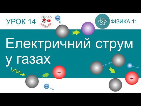 Видео: Фізика 11. Урок-презентація «Електричний струм у газах» + 5 задач