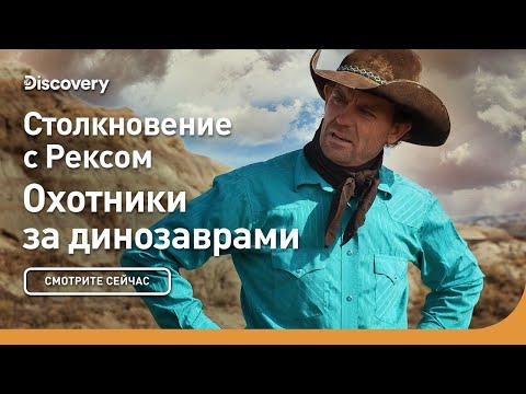 Видео: Столкновение с Рексом | Охотники за динозаврами | Discovery