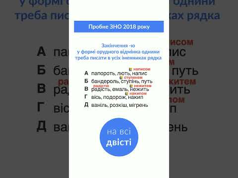 Видео: Де тут пишемо закінчення -ю в орудному відмінку? 🤔