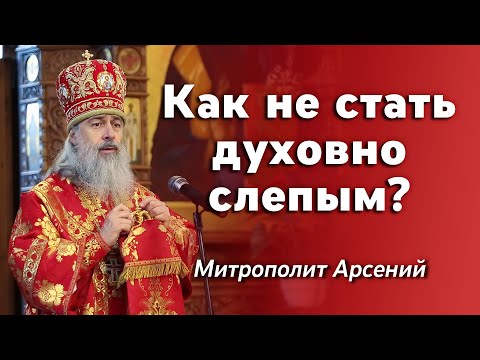 Видео: Проповедь митр. Арсения в Неделю 6-ю по Пасхе о слепом 29.5.22 г.