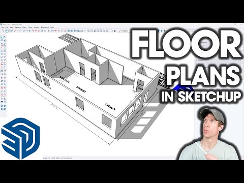 Видео: Начало работы в SketchUp 2025. Часть 5. Моделирование ПЛАНА ЭТАЖА!