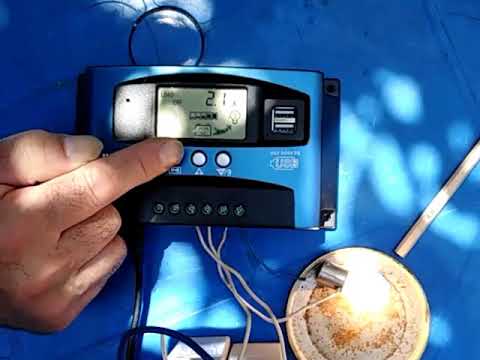 Видео: Контроллер зарядки солнечной батареи. Инструкция.