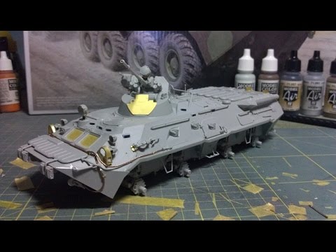 Видео: БТР-80A (Trumpeter) Часть 3