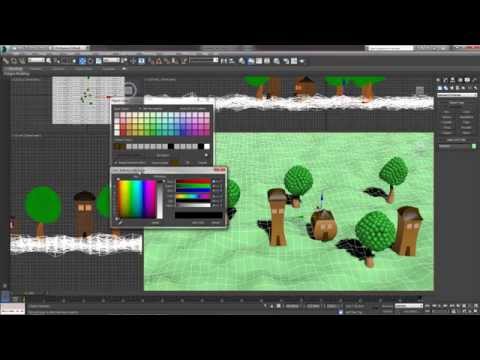 Видео: 3D Max. Упражнение №4. Модификаторы. Создание пейзажа.