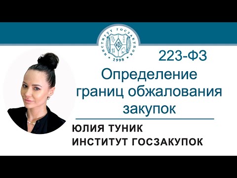 Видео: Определение границ обжалования закупок по Закону 223-ФЗ, 15.02.2024