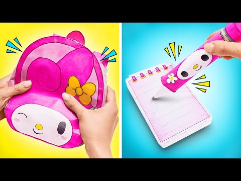 Видео: Поделки из бумаги к школе | Забавные поделки с Melody Crafts 💟