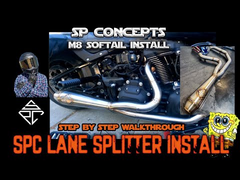 Видео: Как установить выхлопную систему SP Concepts Lane Splitter на Milwaukee 8 FXLRS