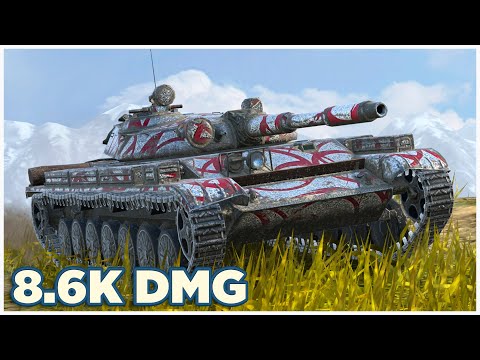 Видео: Т-100 ЛТ • 8.6К УРОНА • 4 ФРАГА • WoT Blitz