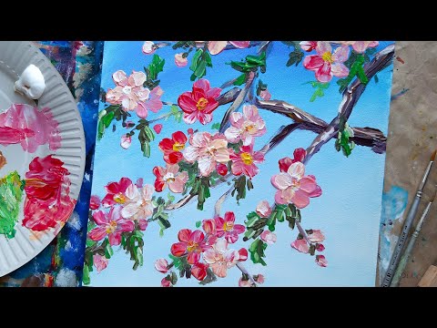 Видео: МИНДАЛЬ |Цветущая ветвь💗Пальчиком👆