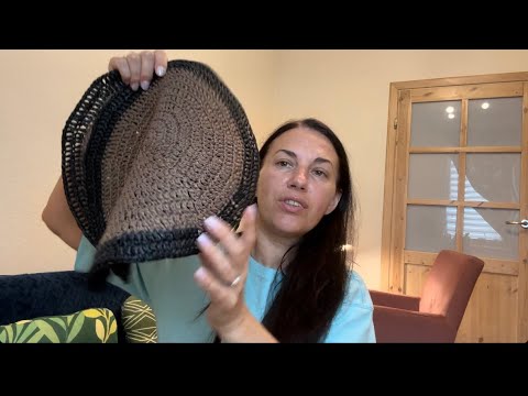 Видео: Рафия в деле: две салфетки связаны, третья на крючке ✨