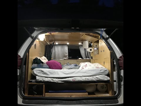 Видео: Полный тур по переоборудованию минивэна в кемпер
