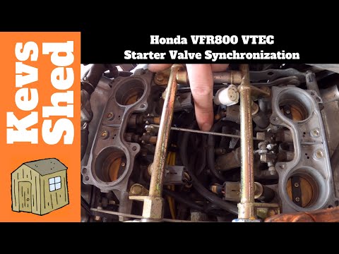 Видео: Синхронизация клапана стартера Honda VFR800 VTEC