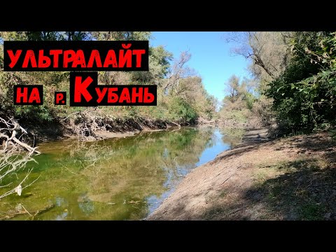 Видео: Рыбалка с ультралайт спиннингом на р. Кубань и её разливах. // Ловля Окуня на р. Кубань