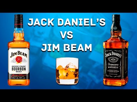 Видео: Jack Daniels vs Jim Beam - Обзор и Сравнение (Джек Дэниелс и Джим бим)