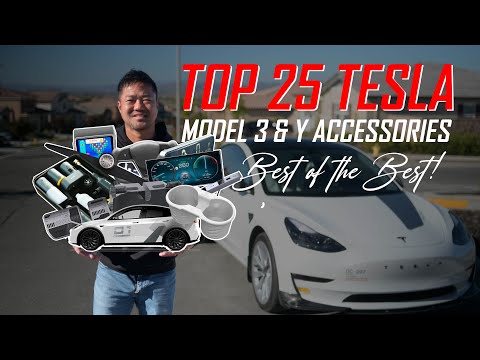 Видео: 25 лучших аксессуаров и модов для Tesla Model 3 и Y!