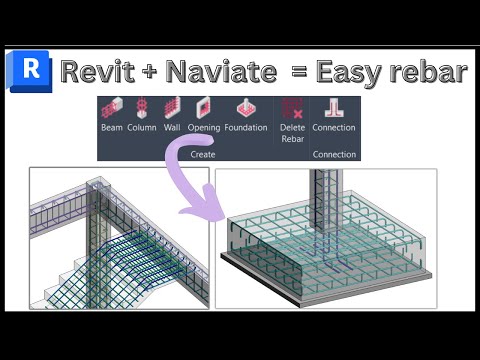 Видео: Армирование Revit с помощью naviate rebar + собственные инструменты Revit Pro