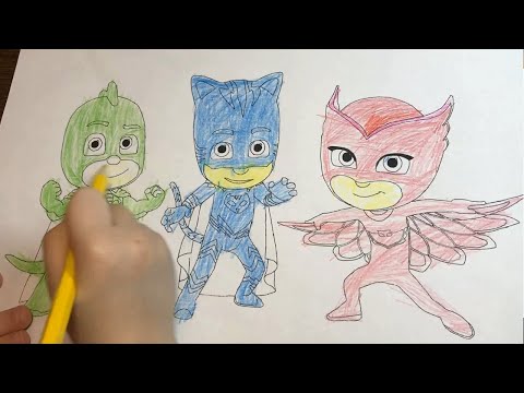 Видео: Герои в масках раскраска