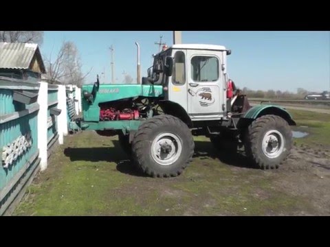 Видео: Трактор самодельный 1, "Медведь"/home-made tractor