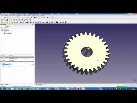 Видео: FreeCad lesson 01 простая шестерня