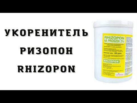Видео: УКОРЕНИТЕЛЬ - Ризопон \ Rhizopon АА Poeder 2%. Для древесных и трудно укореняемых саженцев.