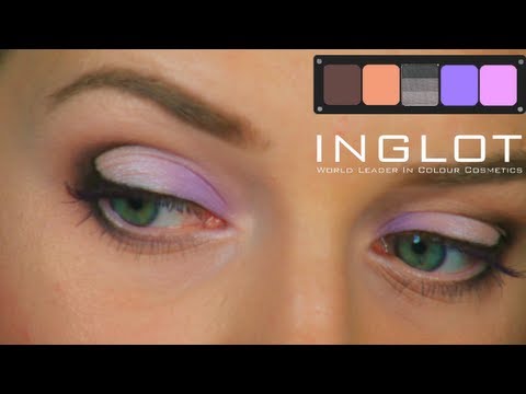 Видео: Макияж Петля в карандашной технике с тенями INGLOT